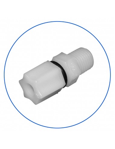 Conector  JACO. 3/8" OD / 1/4" NPT.